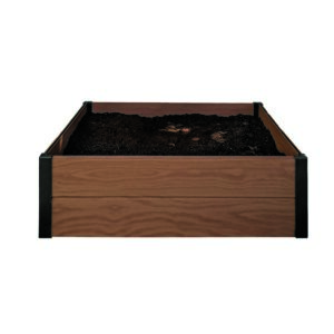 Keter Vyvýšený záhon Maple Square hnedá, 106 x 106 x 32 cm , M