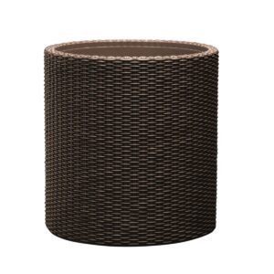 Keter kvetináč Cylinder M 18 l, hnedá