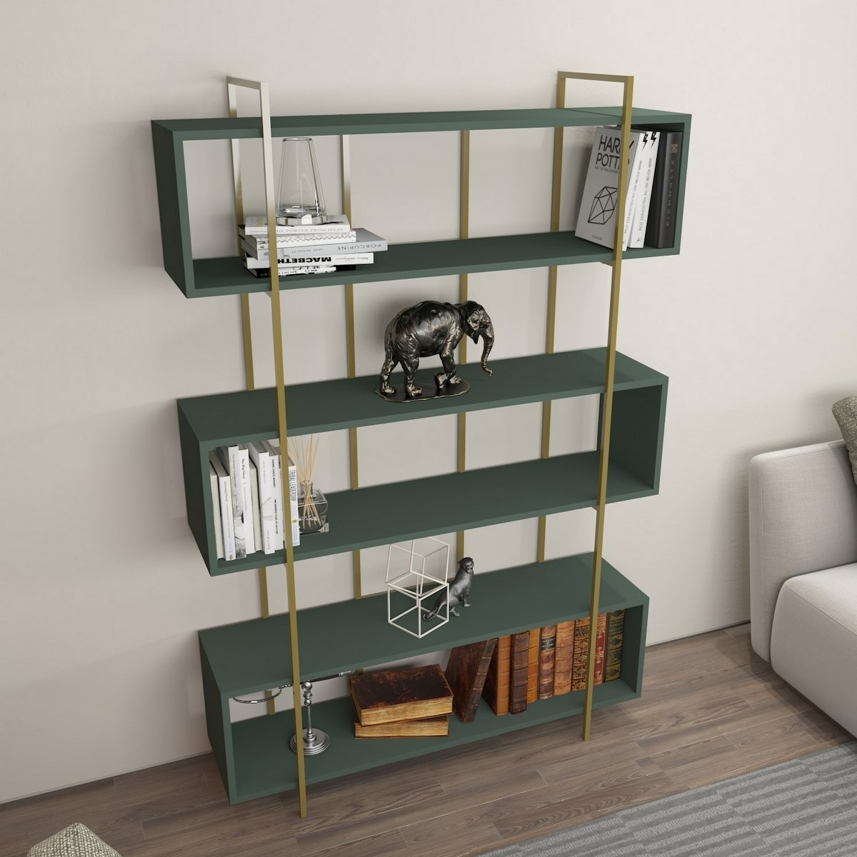 Knižnica Bruti Green and Gold – Obrázok 3