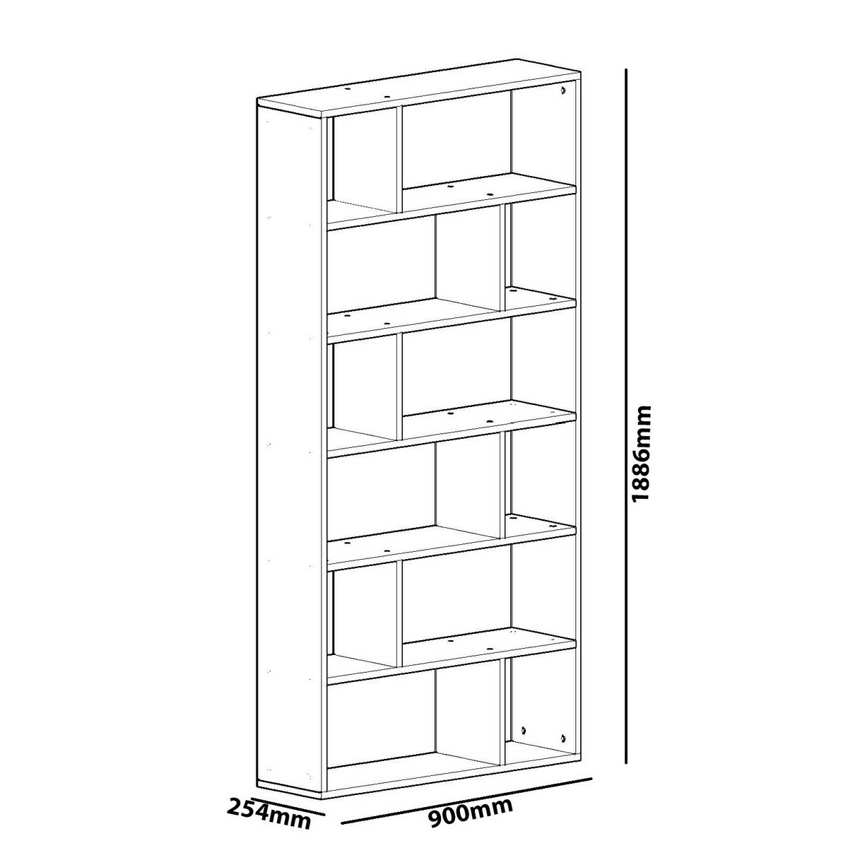 Knižnica Forme White – Obrázok 2