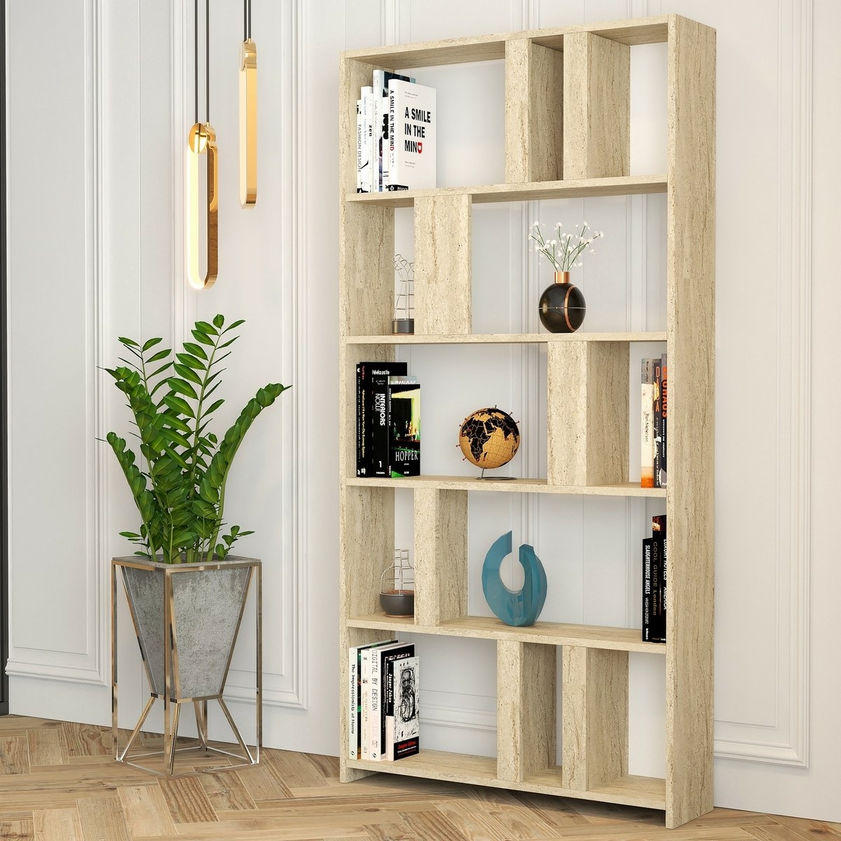 Knižnica Lime Travertine – Obrázok 3