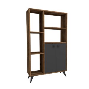 Knižnica Meldan Anthracite and Walnut