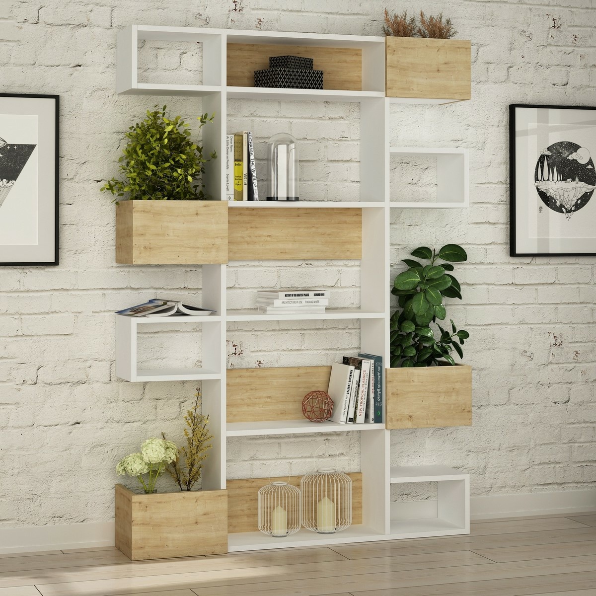 Knižnica Niho White and Oak – Obrázok 2