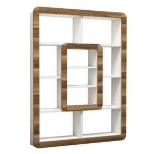 Knižnica Orkide White and Walnut