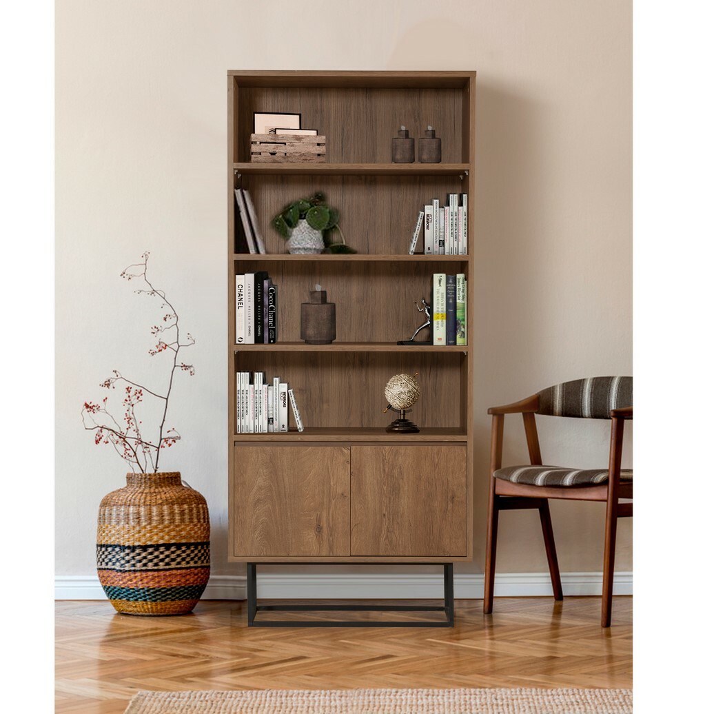 Knižnica Rea Black and Walnut – Obrázok 5