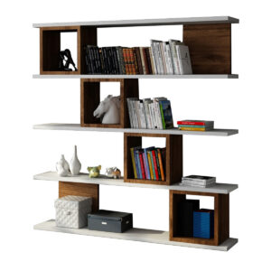Knižnica Wind White Walnut