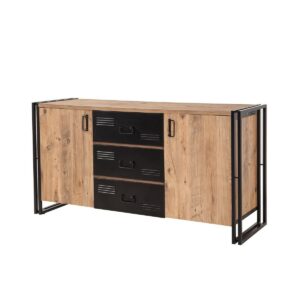 Komoda Cosmo Atlantic Pine and Black
