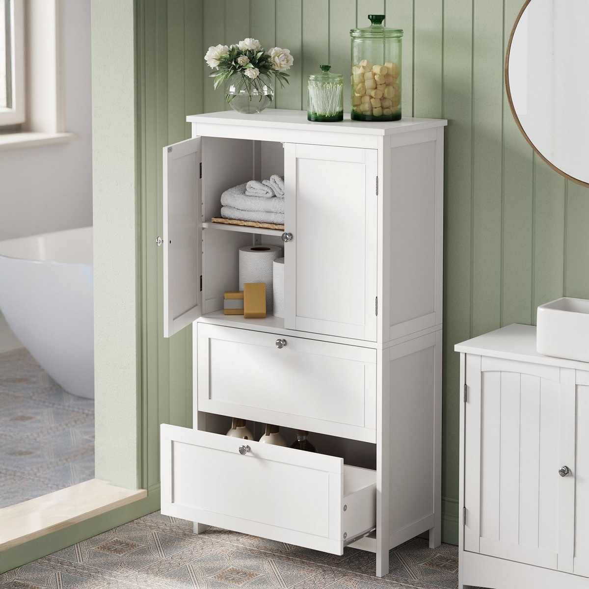 Komoda E1055 WT, 60 cm – Obrázok 3