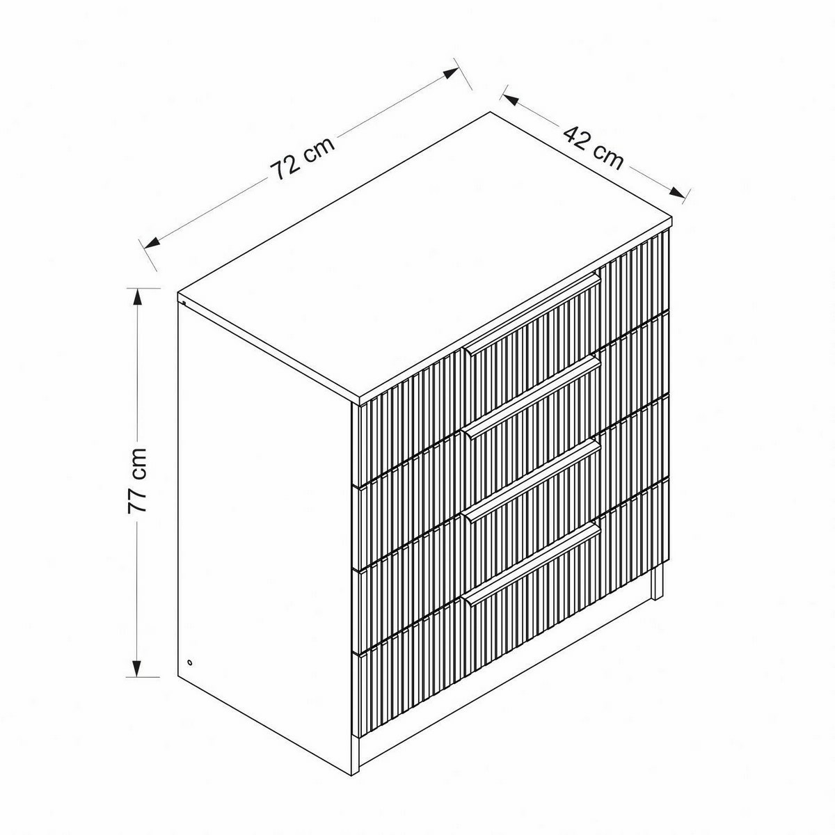 Komoda Kale Anthracite – Obrázok 9
