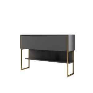 Komoda Luxe Anthracite and Gold