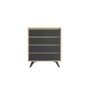 Komoda Suvera Oak and Anthracite