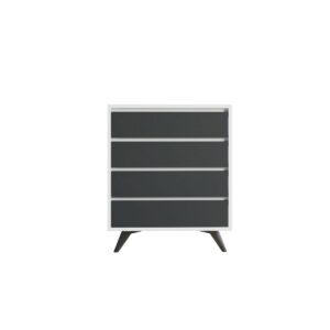Komoda Suvera White and Anthracite