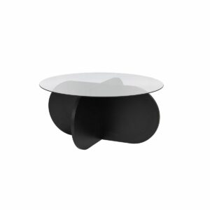 Konferenčný stolík Aeris Black s tmavým sklom