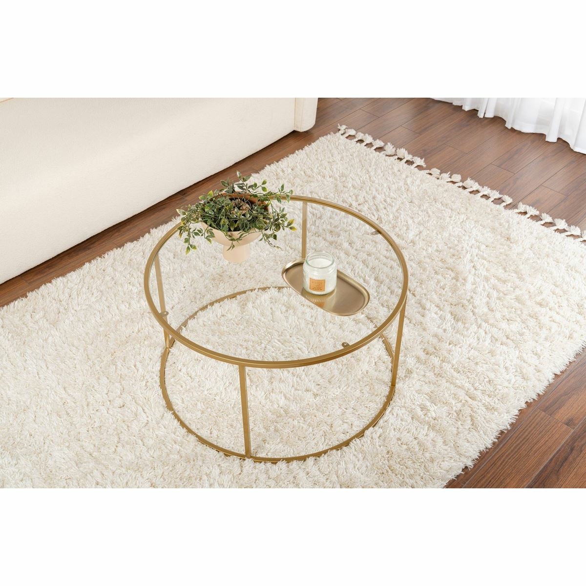 Konferenčný stolík Aurum Gold, 80 cm – Obrázok 3