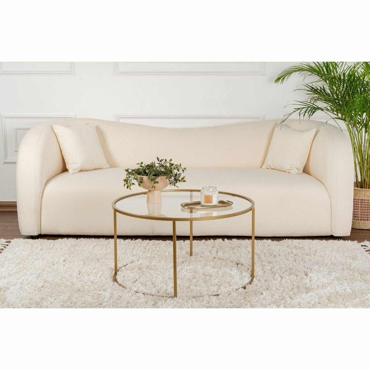 Konferenčný stolík Aurum Gold, 80 cm – Obrázok 4