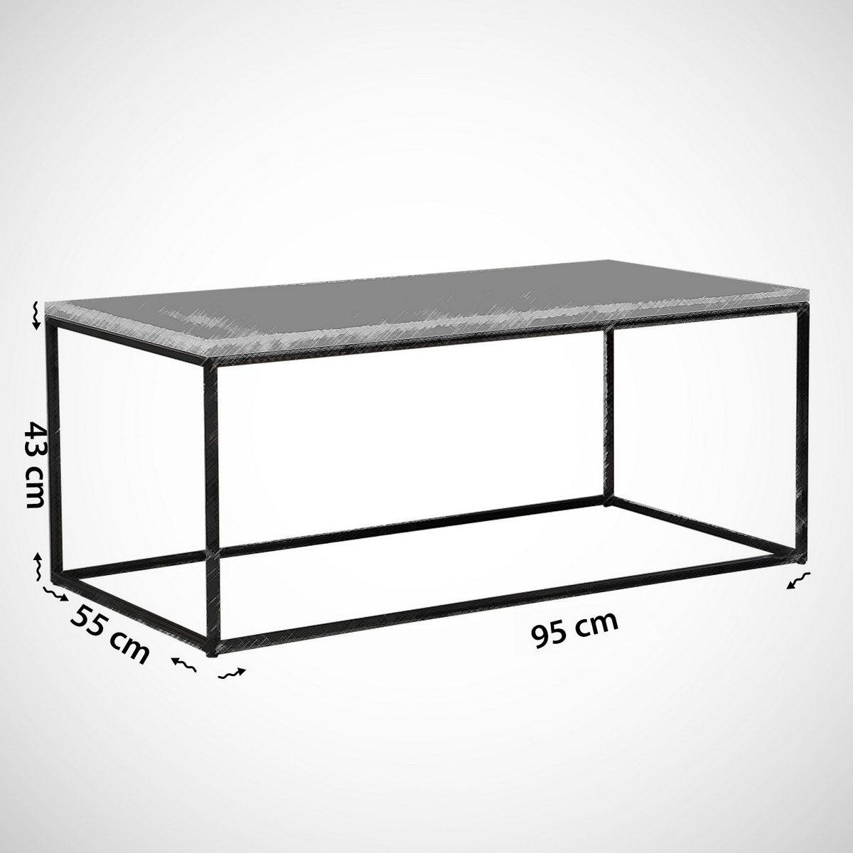 Konferenčný stolík Cosco White – Obrázok 5