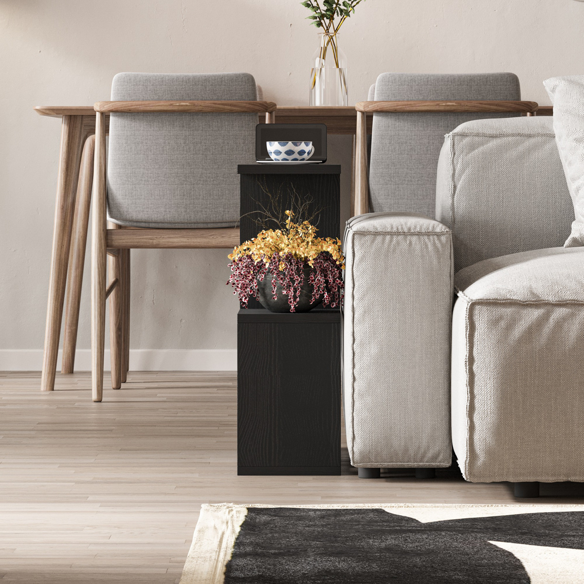 Konferenčný stolík Homemania Wood Black – Obrázok 2