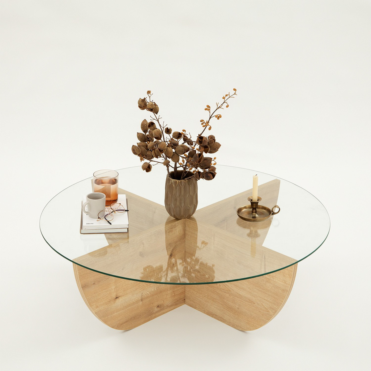 Konferenčný stolík Lily Sapphire Oak – Obrázok 2
