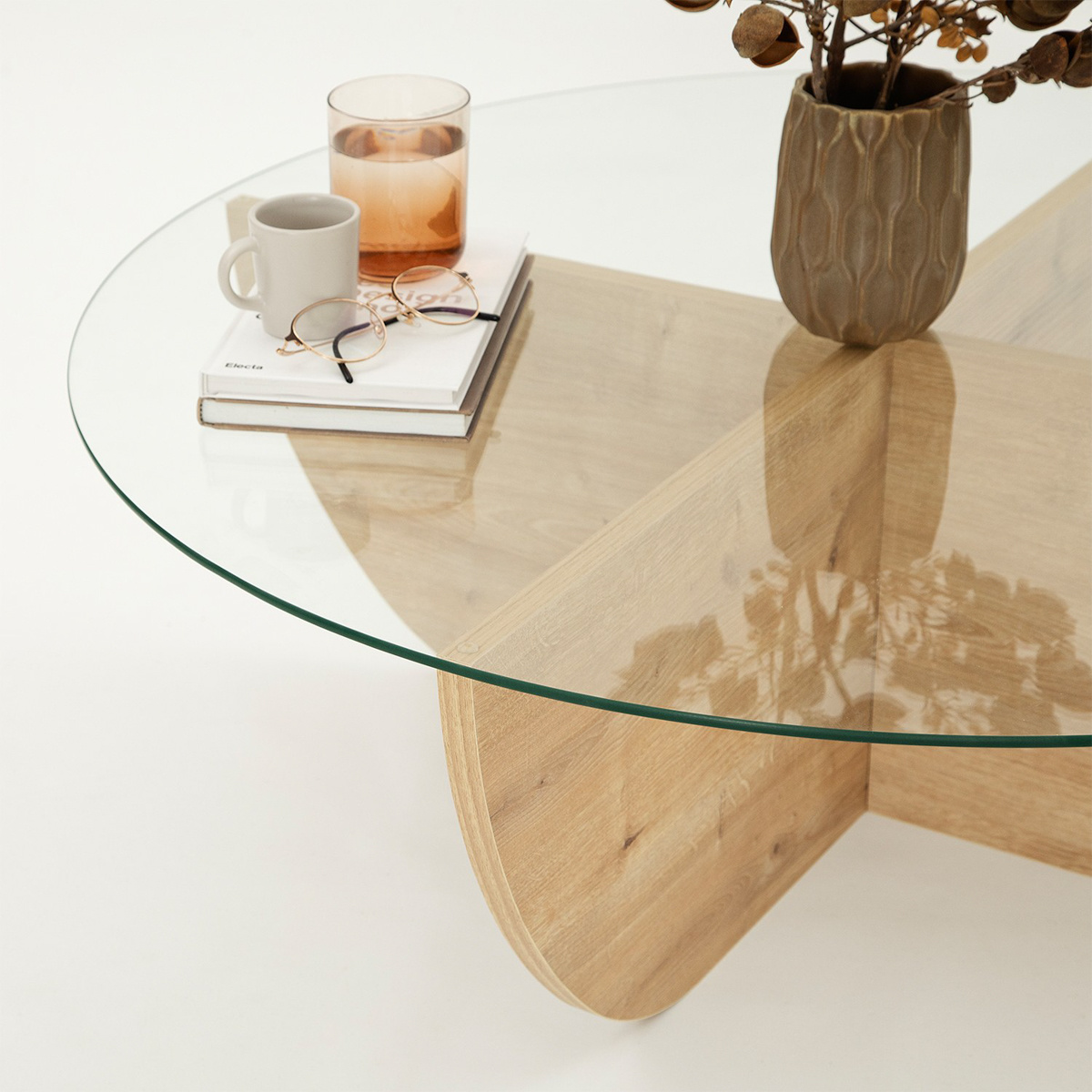 Konferenčný stolík Lily Sapphire Oak – Obrázok 4