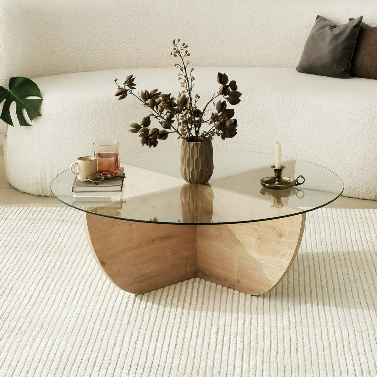 Konferenčný stolík Lily Sapphire Oak – Obrázok 5