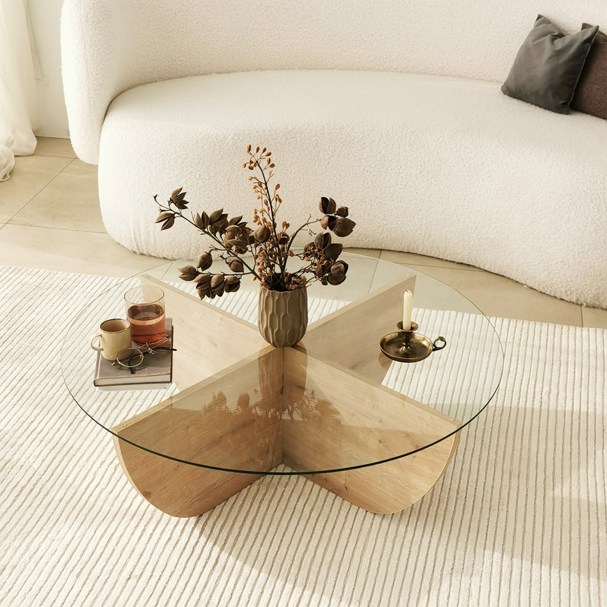 Konferenčný stolík Lily Sapphire Oak – Obrázok 8