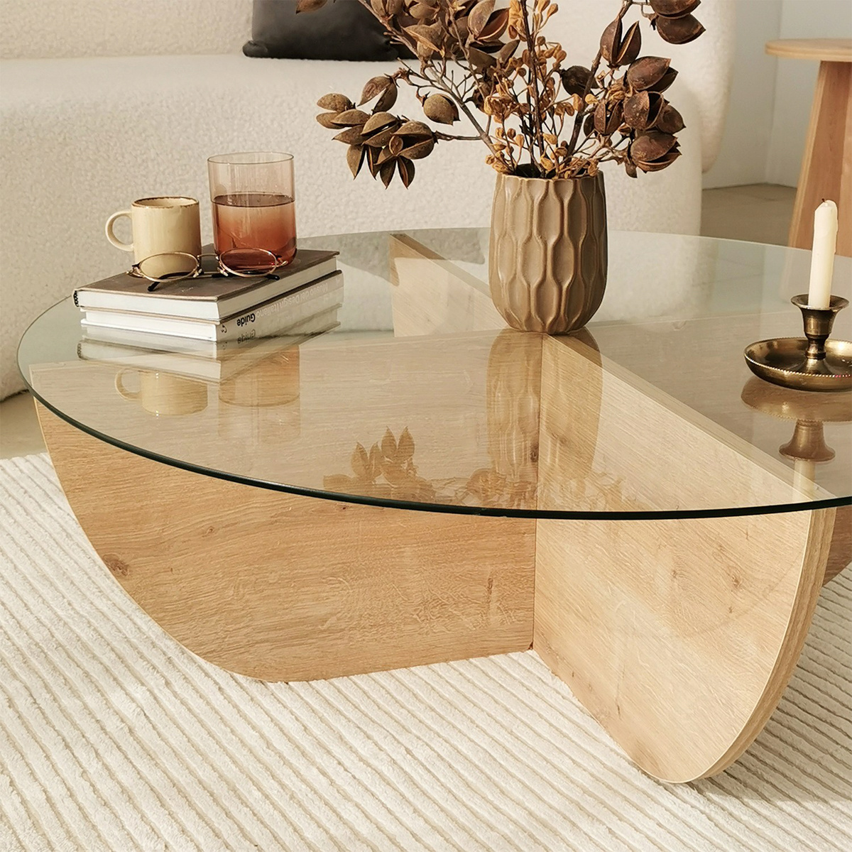 Konferenčný stolík Lily Sapphire Oak – Obrázok 10