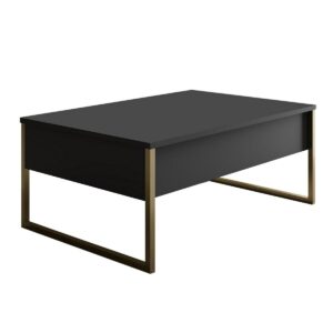 Konferenčný stolík Luxe Anthracite and Gold