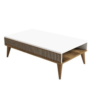 Konferenčný stolík Mila White and Walnut