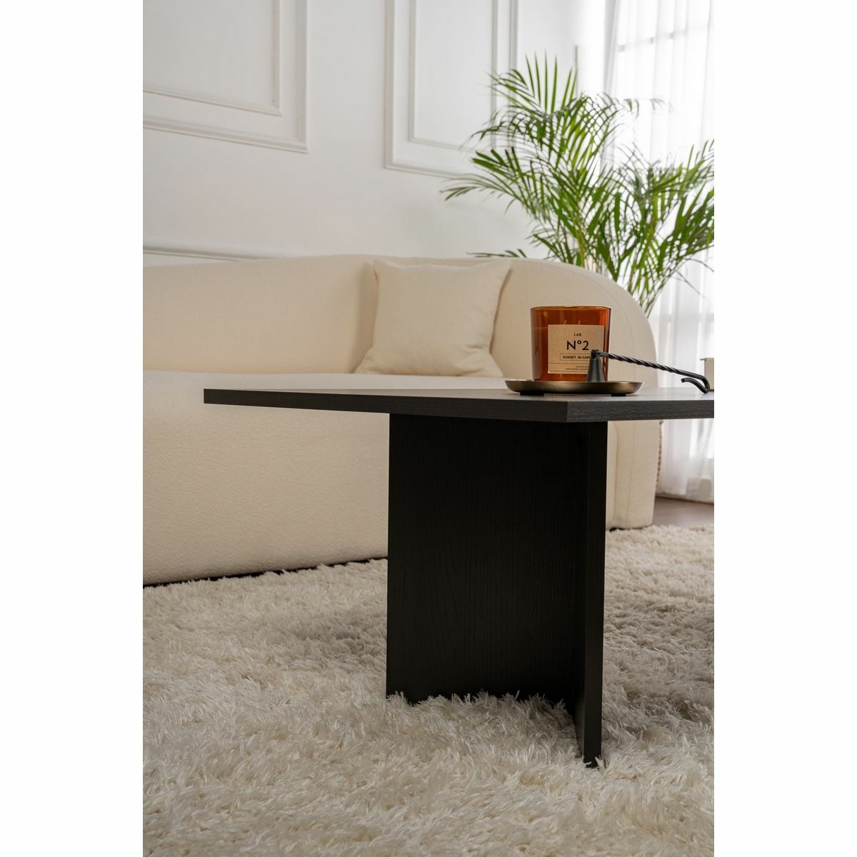 Konferenčný stolík Sabin Wood Black – Obrázok 3
