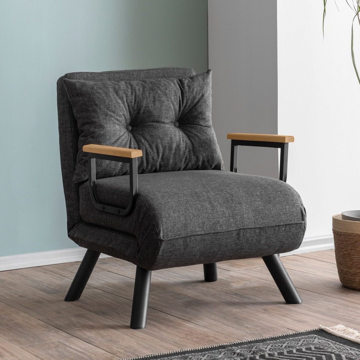 Kreslo Sando Single Dark Grey – Obrázok 5
