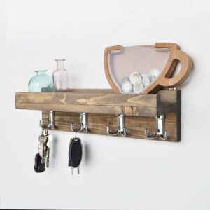 Kuchynská polica Rustic Walnut