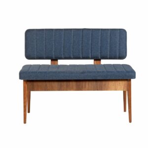 Lavica Vina Dark Blue and Walnut