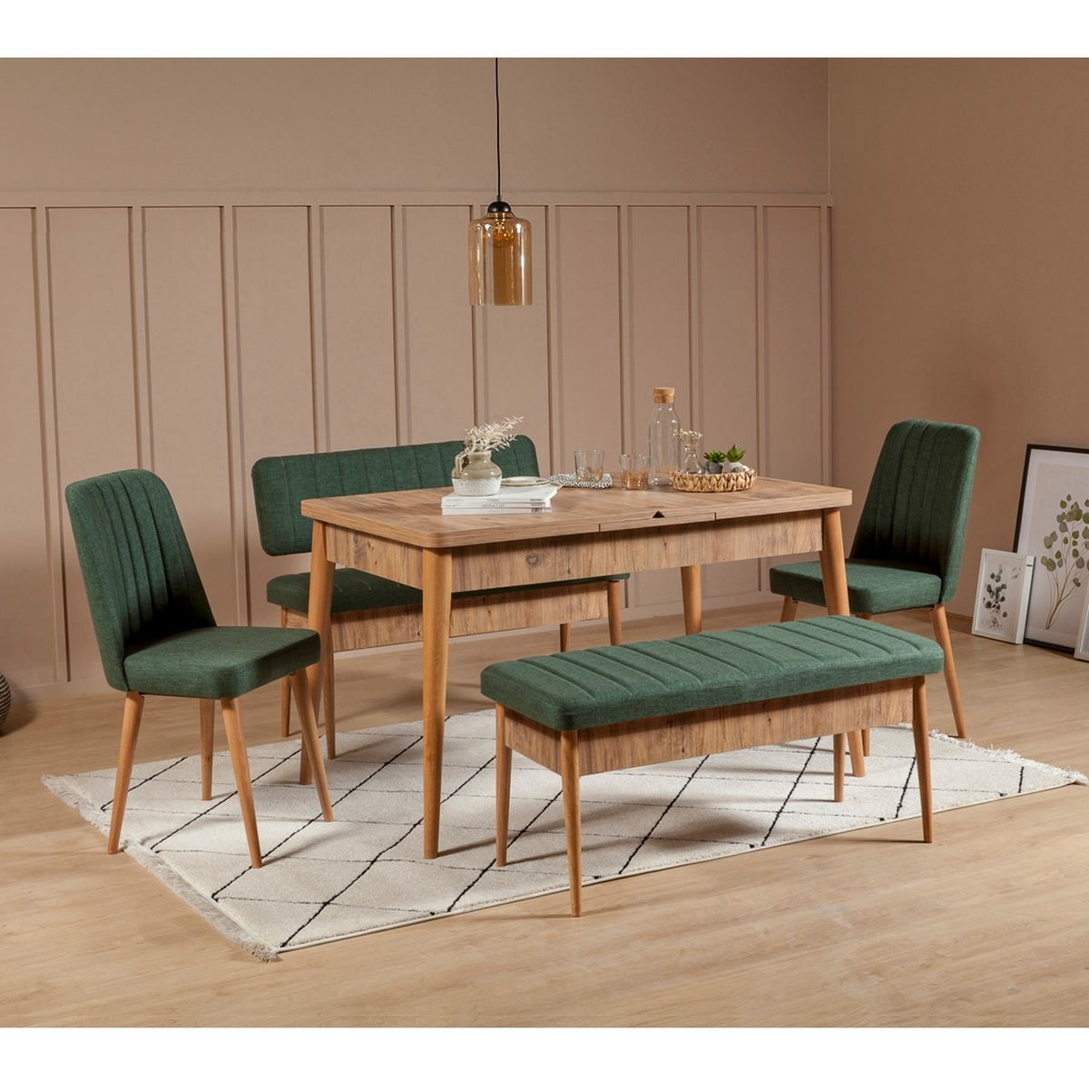 Lavica Vina Green and Atlanitc Pine – Obrázok 4