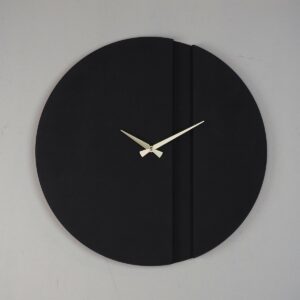 Nástenné hodiny Block APS096, Black, 46 x 46 cm