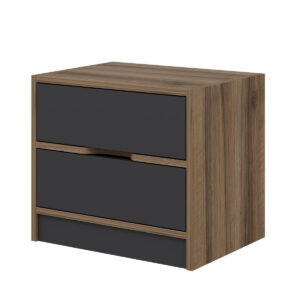 Nočný stolík Elina Walnut Anthracite