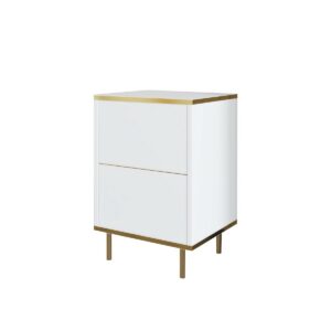 Nočný stolík Imaj White and Gold