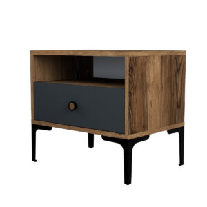 Nočný stolík Lizbon Walnut Anthracite