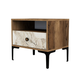 Nočný stolík Lizbon Walnut White
