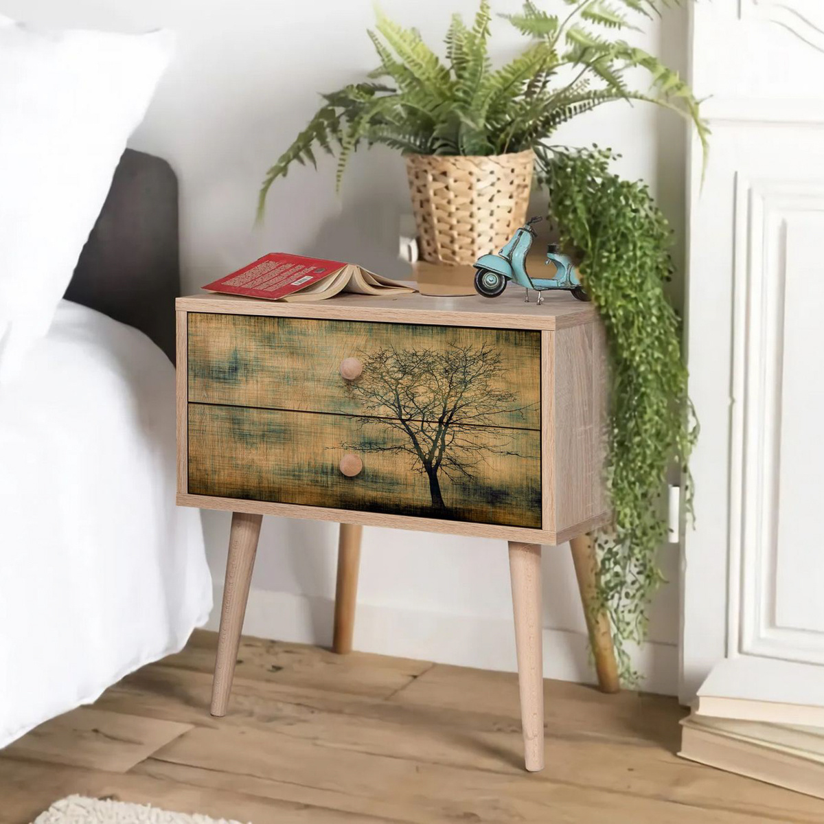 Nočný stolík Two Sonoma Oak – Obrázok 3