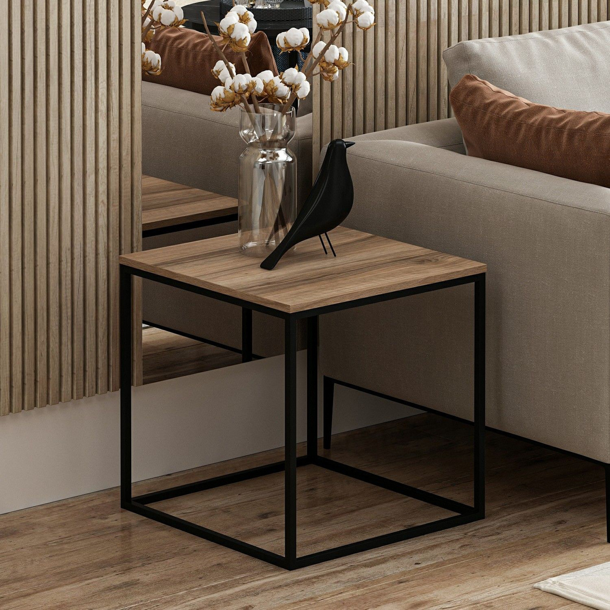 Odkladací stolík Basak Walnut – Obrázok 3