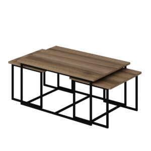 Odkladací stolík Levada Walnut, 3 ks