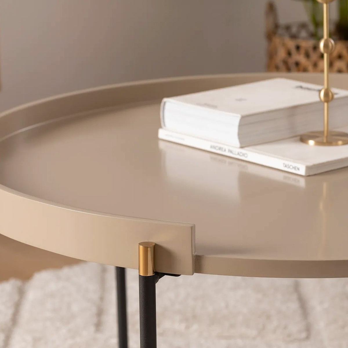 Odkladací stolík Mandy Beige, 2 ks – Obrázok 11