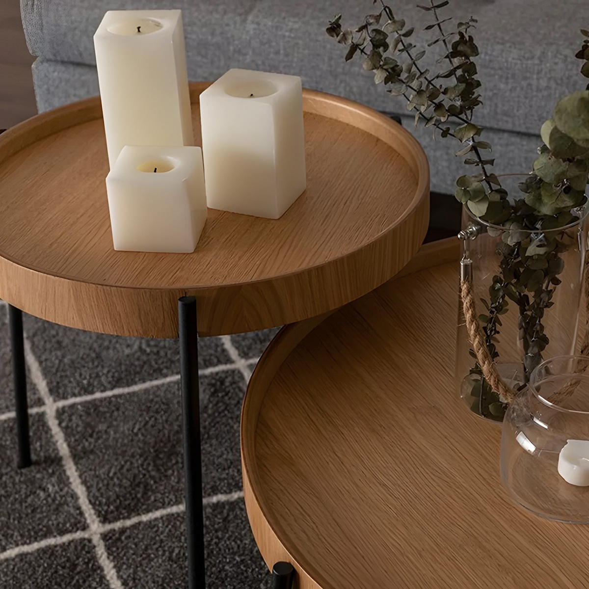 Odkladací stolík Ronda Natural, 2 ks – Obrázok 6