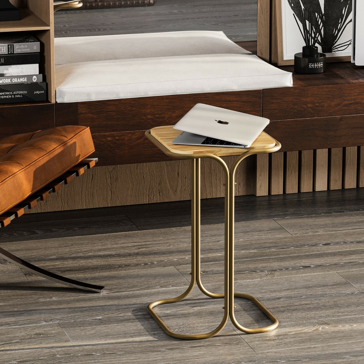 Odkladací stolík Sam Gold and Natural – Obrázok 3