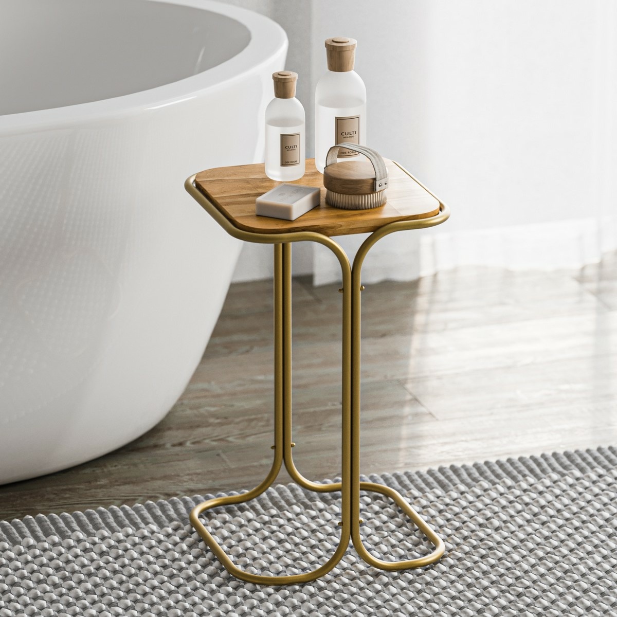 Odkladací stolík Sam Gold and Natural – Obrázok 4