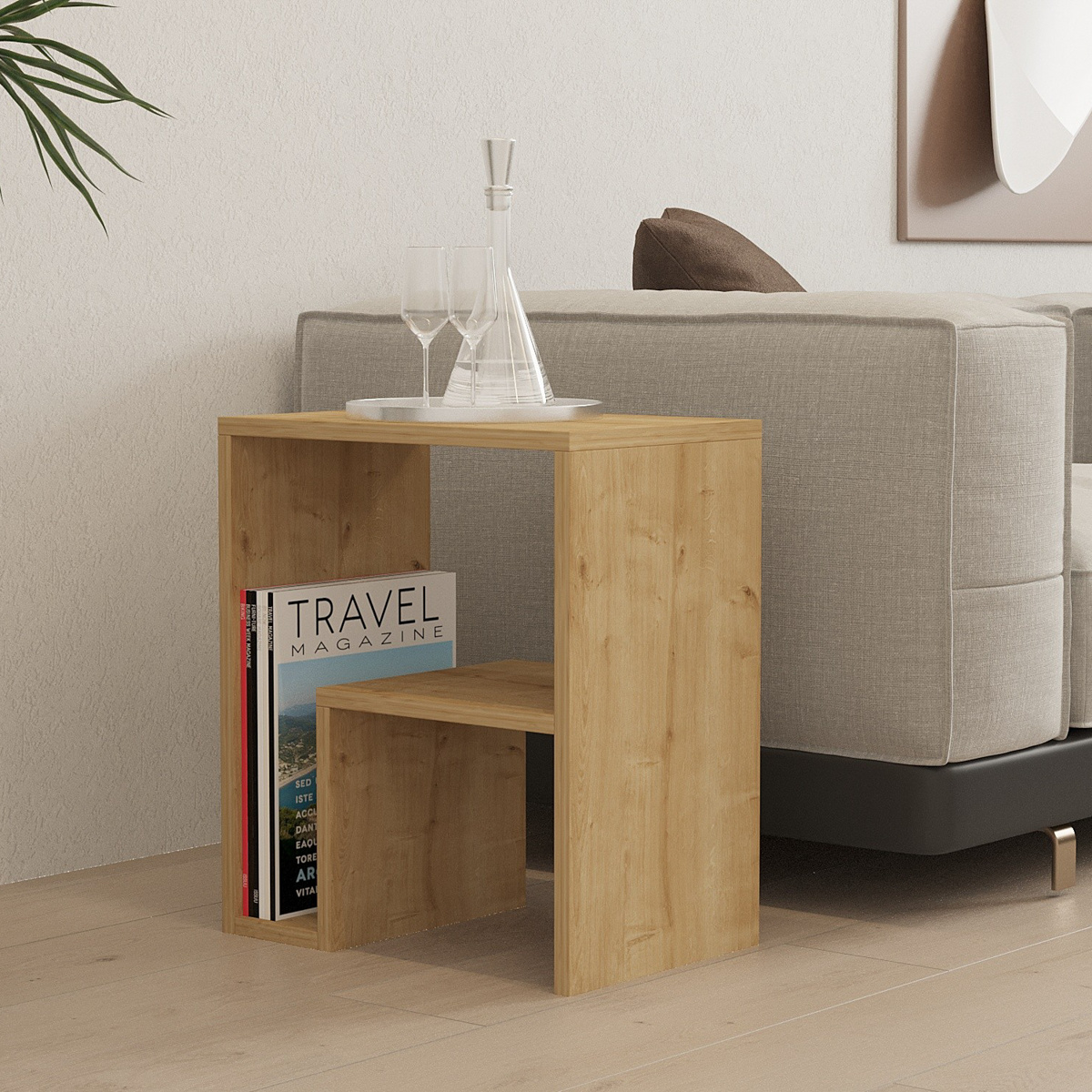 Odkladací stolík Yepa Sapphire Oak – Obrázok 2