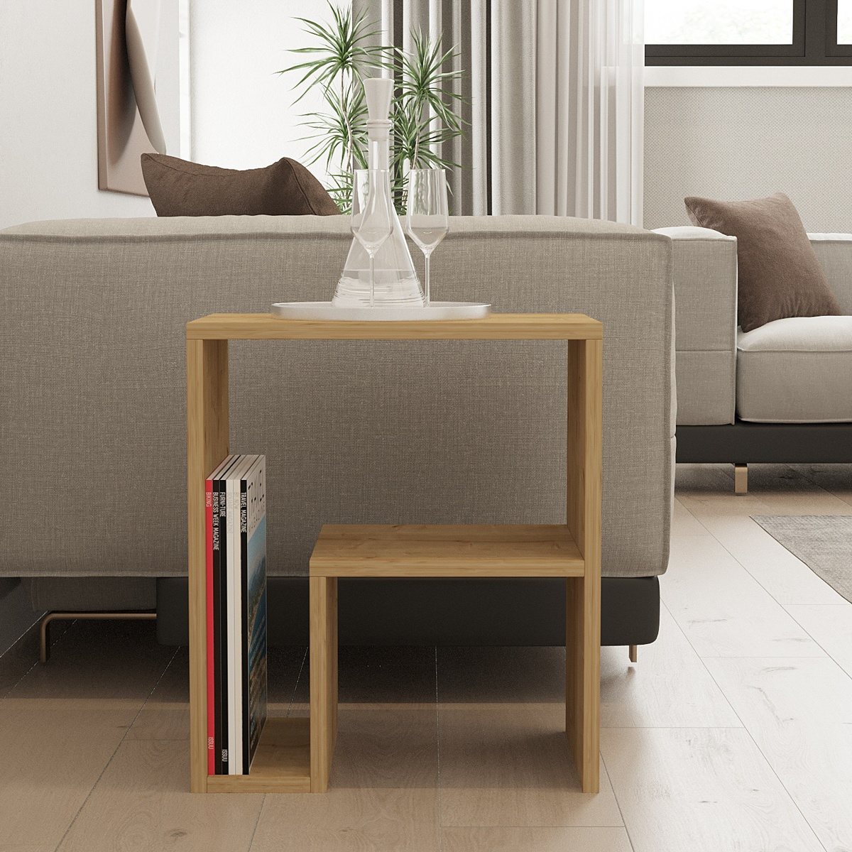 Odkladací stolík Yepa Sapphire Oak – Obrázok 4