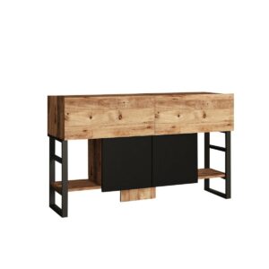 Odkladací stolík so skrinkou Miam Atlantic Pine