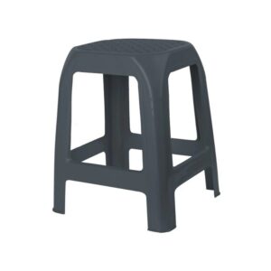 Plastová stolička DESIGN antracit, 41 x 35 x 46 cm