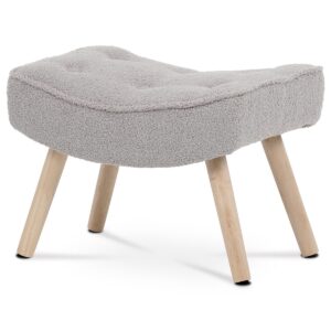 Podnožka Bouclé GREY2, sivá